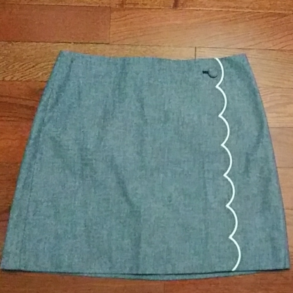 NWT! J. Crew Chambray Skirt 10